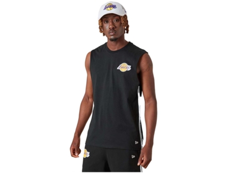 Camiseta de Hombre NEW ERA Tirantes Nba Left Chst Negro (S)
