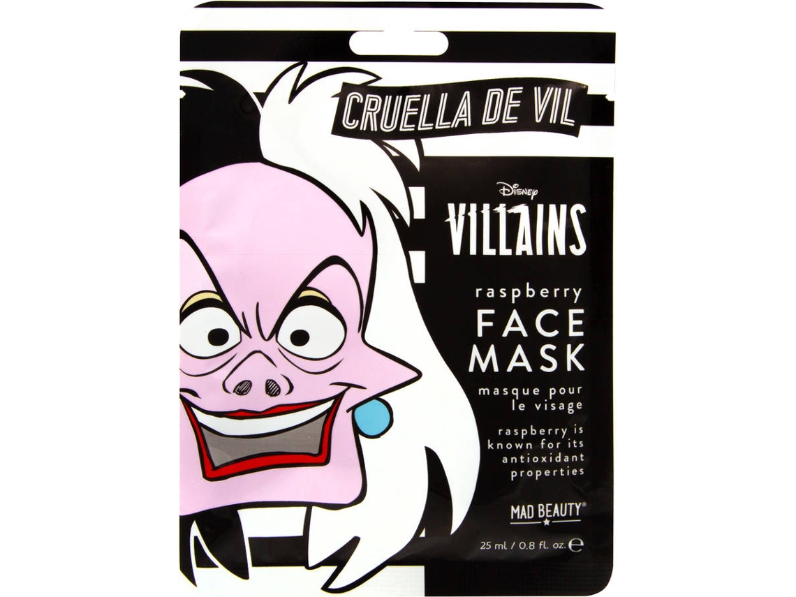 Mascarilla Facial MAD BEAUTY Disney Cruella Black&White (25 ml)