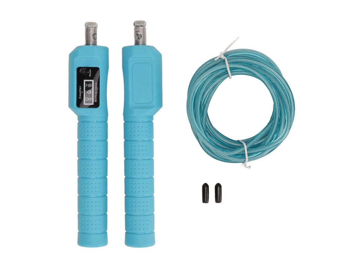Cuerda Para Saltar Azul Ajustable Con Rodamiento Para Mejorar La Coordinación, Quemar Calorías Y Realizar Ejercicio Aeróbico.