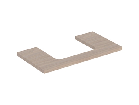 Placa de lavabo GEBERIT ONE recortable en el centro para lavabo de encimera 90x3x47cm 505.283.00.