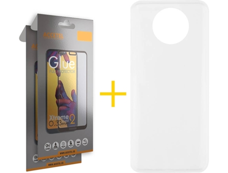 Kit Funda + 2 Protectores de Pantalla Xiaomi Redmi 9T ACCETEL Full Liso 1 (Transparente)