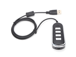 Adaptador de auriculares para centro de llamadas con conector de 3,5 mm y USB