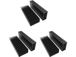 Kit De Disipador De Calor De 6 Piezas, 40 Mm X 120 X 20 Mm, Aluminio, Refrigerador
