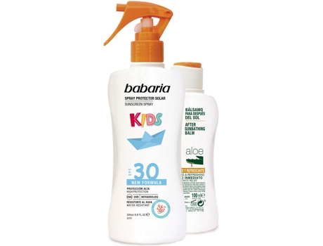 Protector Solar BABARIA Spray Protector Infantil Spf30 (200 ml)