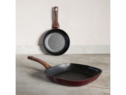 Batería de Cocina JOMAFE Velvet Parrilla + Sartén Rojo (2 Und)