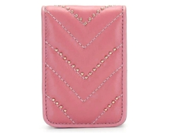 2026-estuche De Labios Lindo Portátil Con Espejo Bolsa De Maquillaje Multifuncional Para Viajes Y Regalo (rosa)