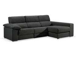 Chaise Longue BAZAR MONDIALE Milan (Negro - Madera)