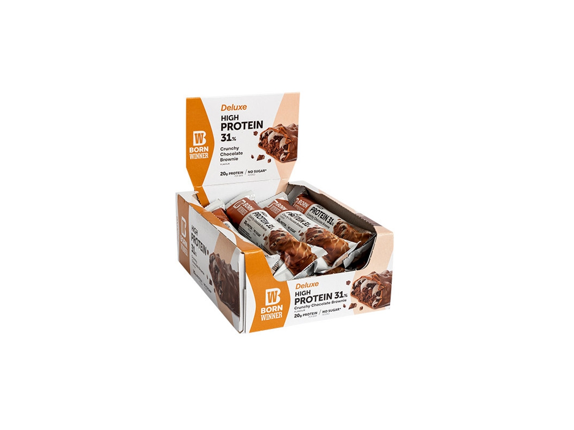 Barritas de proteína crujientes de lujo 12 x 64 g Born Winner