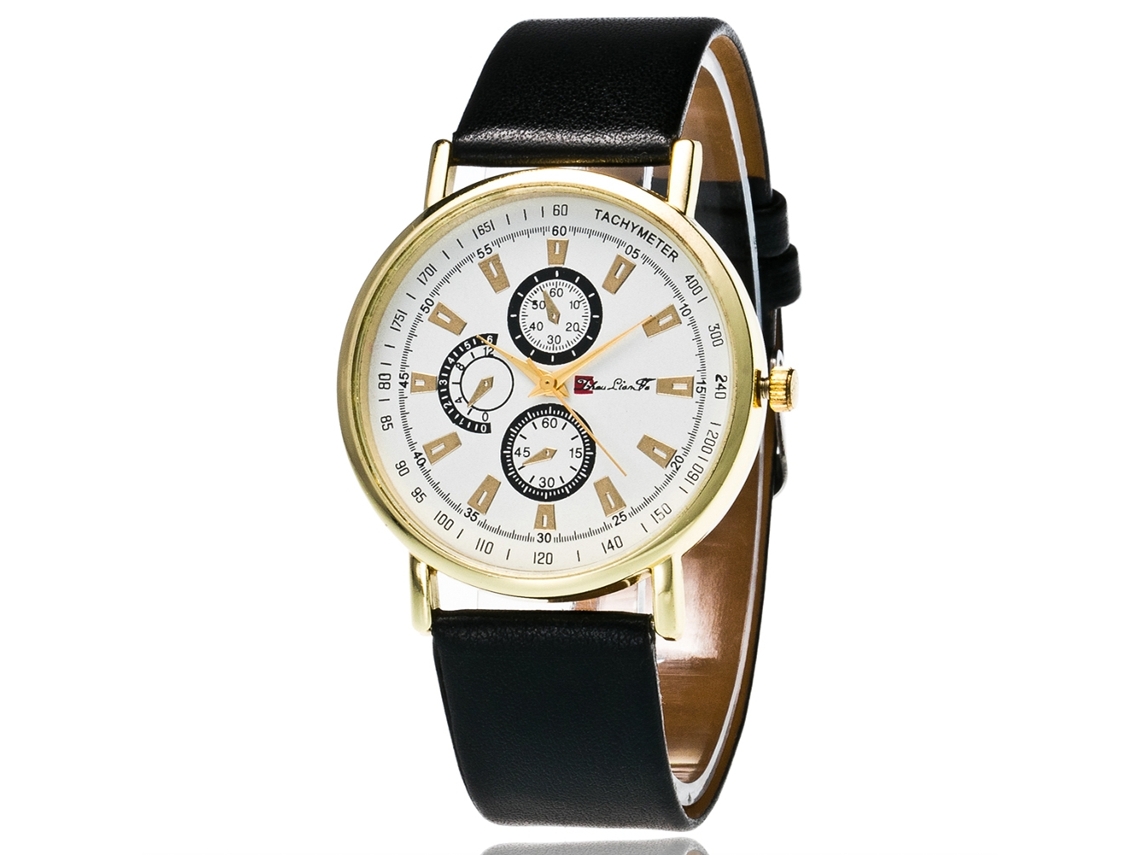 Reloj De Pulsera Para Mujer Estilo Coreano, Estilo Moderno, Correa De Cuero, Movimiento De Cuarzo Negro.