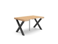 Mesa Consola extensible 140 Para 6 comensales Patas madera maciza Roble SKRAUT HOME