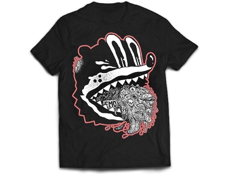 Camiseta ROCKINSTONE Boca de la locura de Funeral Co. (XXXL)