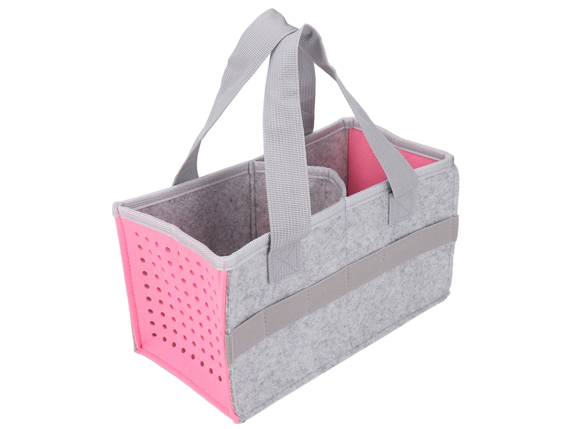 Estojo De Transporte Em Feltro Para Conjunto Inicial Toniebox Com 6 Cintos Elásticos Rosa