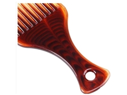 Peine De Pelo Afro De Plástico Con Dientes Anchos Antiestático Para Peinar Cabello Rizado Y Masaje Peluquero