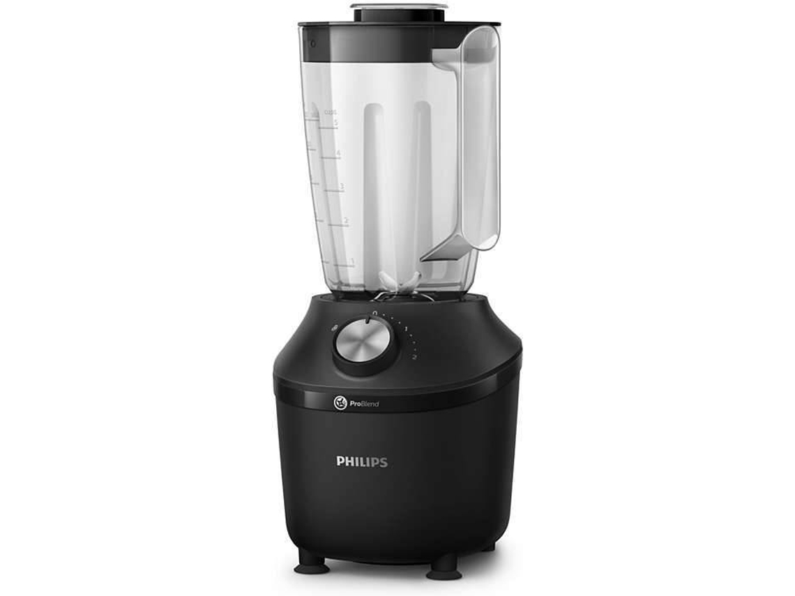 Batidora de Vaso PHILIPS HR2191/01 (600 W - 2 L - Negro)