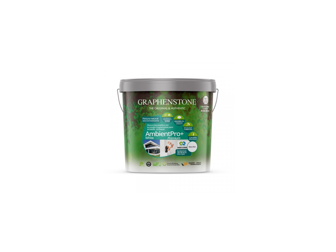 Pintura de cal fotocatalítica blanca Ambient Pro+ 4 litros