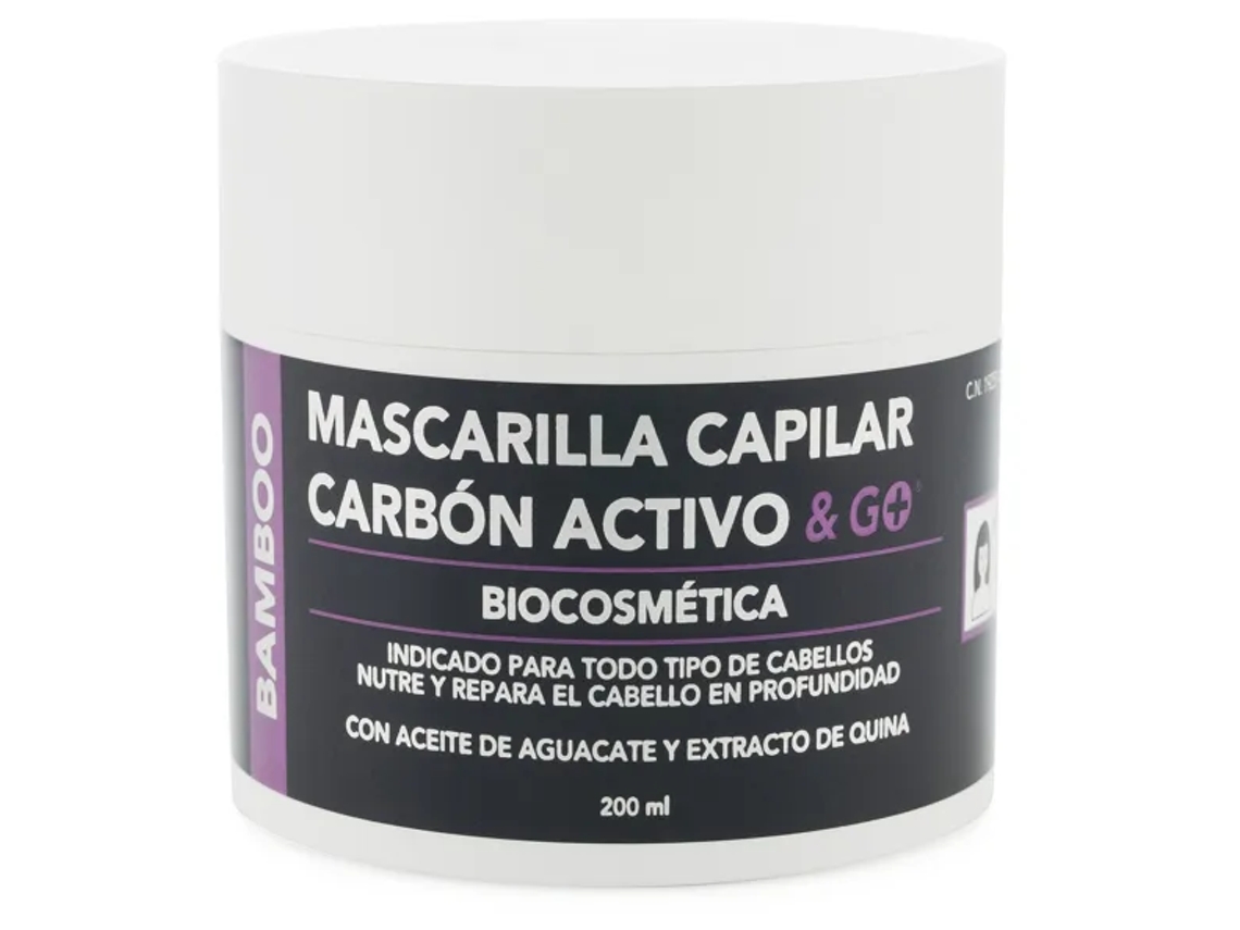 Mascarilla capilar con carbón activo Go 250 ml Laboratorios Pharmago