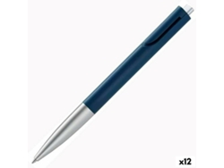 Bolígrafo LAMY noto prateado azul Negro 1 mm média 12 unidades
