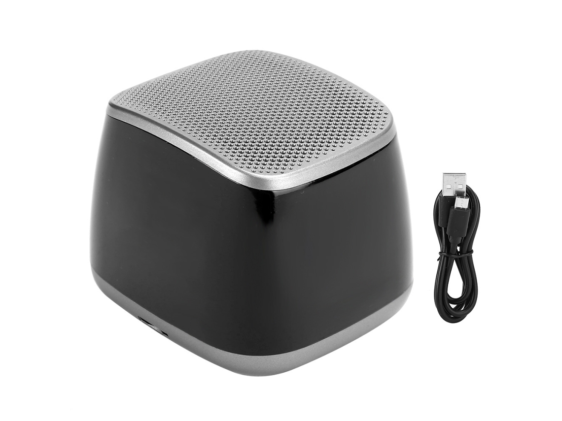 Altavoz Inalámbrico Manos Libres Bluetooth 5.0 Gris Con Carcasa De Plástico Para Uso De Escritorio.