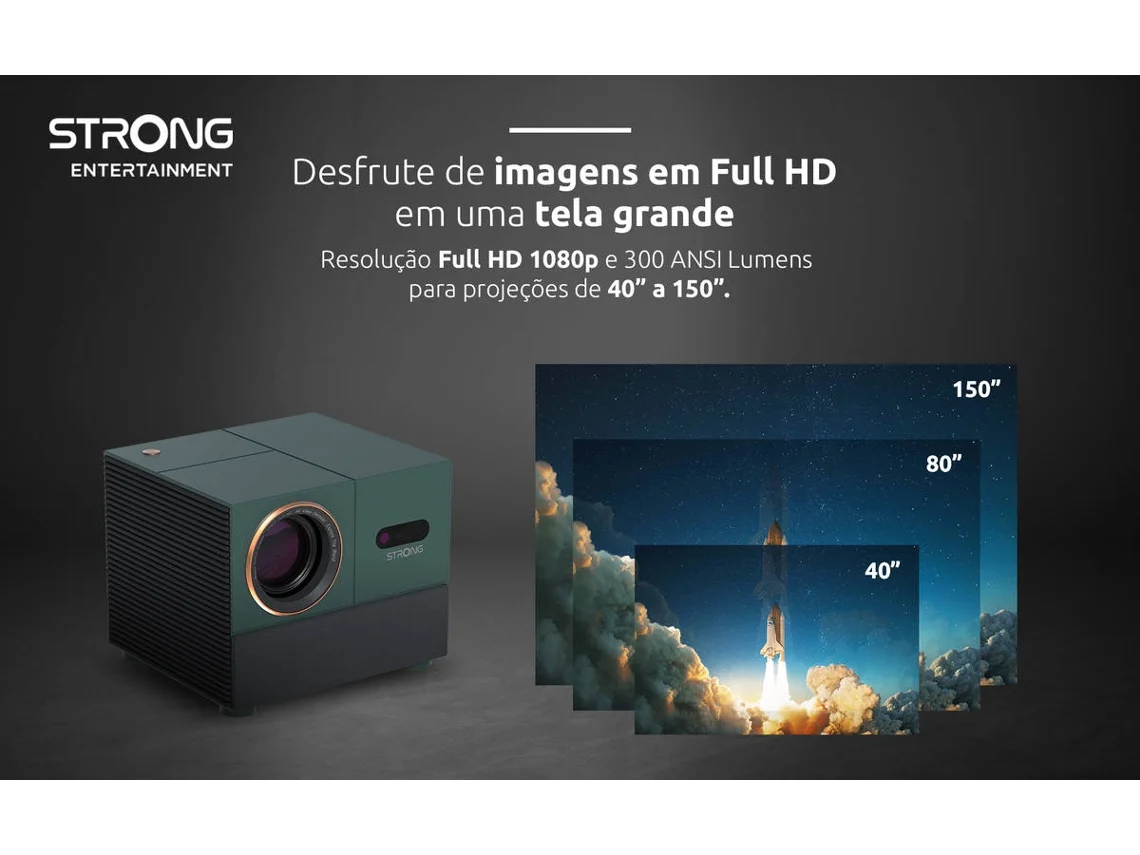Laser TV STRONG Mira 1 (40'' - 150'' - Full HD)