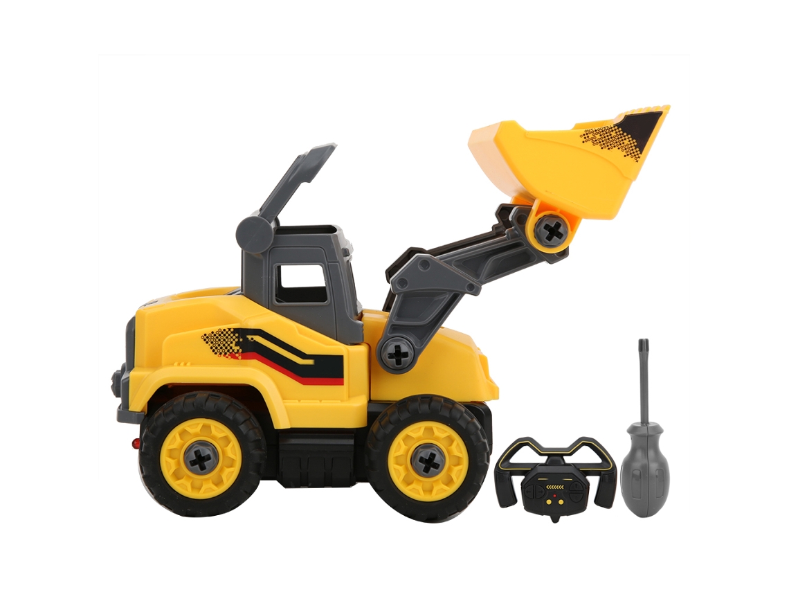 Excavadora multifuncional desmontable Ats con control remoto, modelo Bulldozer para niños.