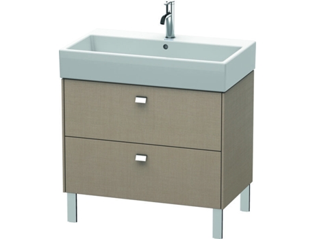 Mueble de aseo DURAVIT Brioso de pie 78,4 x 45,9 cm 2 extraíbles extraíble superior incl. hueco para sifón y delantal para lavabo Vero Air 23508