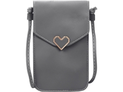 Bolso bandolera compacto para mujer para teléfono móvil - Gris oscuro