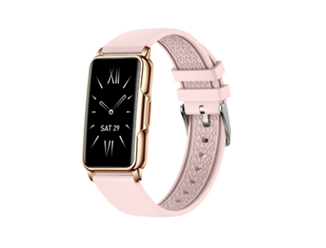 EKO Reloj conectado 5.0 con antirrobo y pulsera de silicona Rosa