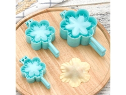 Un Juego De 3 Cortadores De Wonton Y Moldes Para Tartas.