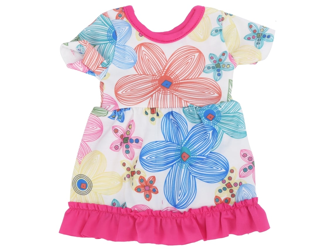 Falda De Estilo Moderno Para Muñecas Con Estampado Floral Colorido Para Muñecas De 18 Pulgadas Q18-739