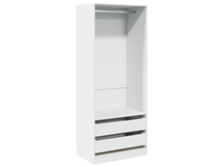 Armario 80x50x200 cm Derivados de Madera Blanco MAISON EXCLUSIVE