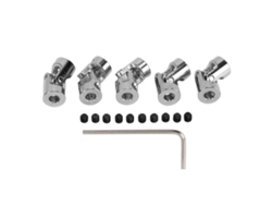 Ymsl 5pcs Acoplamientos De Cardán 5mm De Acero 45 Acoplamiento De Eje Universal Para Coches Modelo Rc Y Barcos Hxl