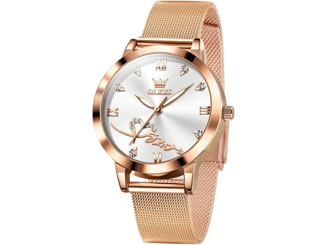 Reloj Femenino De Cuarzo Dorado Pequeño Impermeablebrancoyuysan