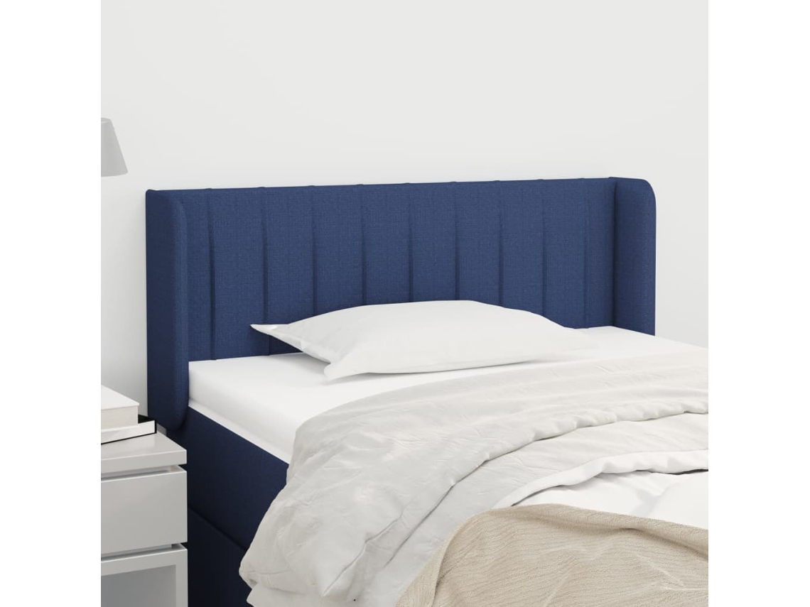 Cabecero De Tela Azul 103x16x78/88 Cm