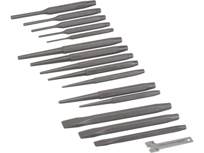 Conjunto de Cinceles y Botadores SILVERLINE 124853 - 16 piezas