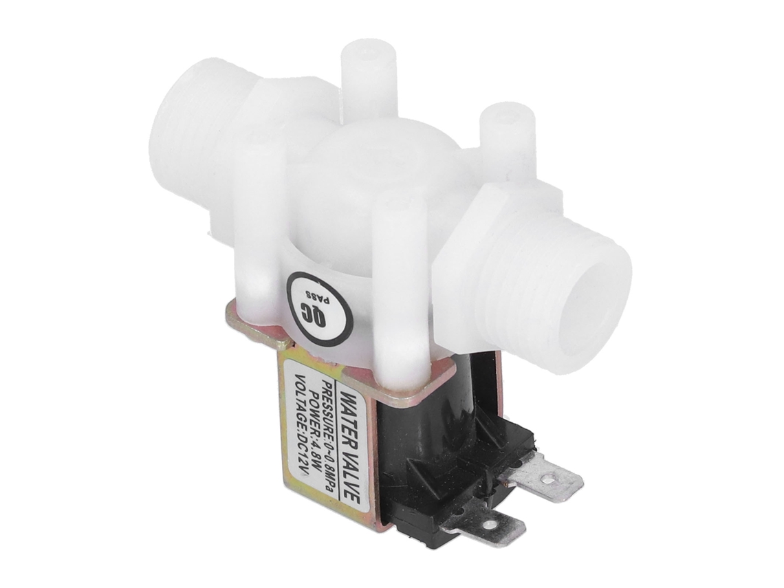 Válvula solenoide elétrica G1/2 para encanamento de água, controlador de entrada, normalmente fechada, 12 V CC