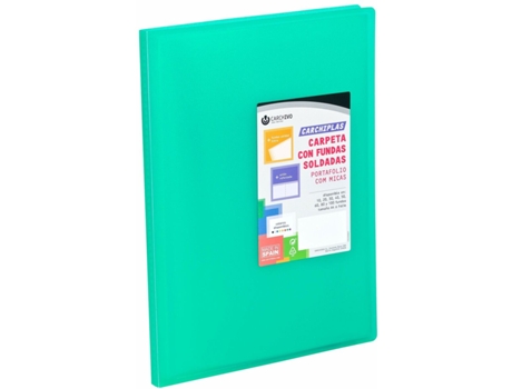 Carpeta de Clasificación CARCHIVO Carchiplás-Book Verde Din A4