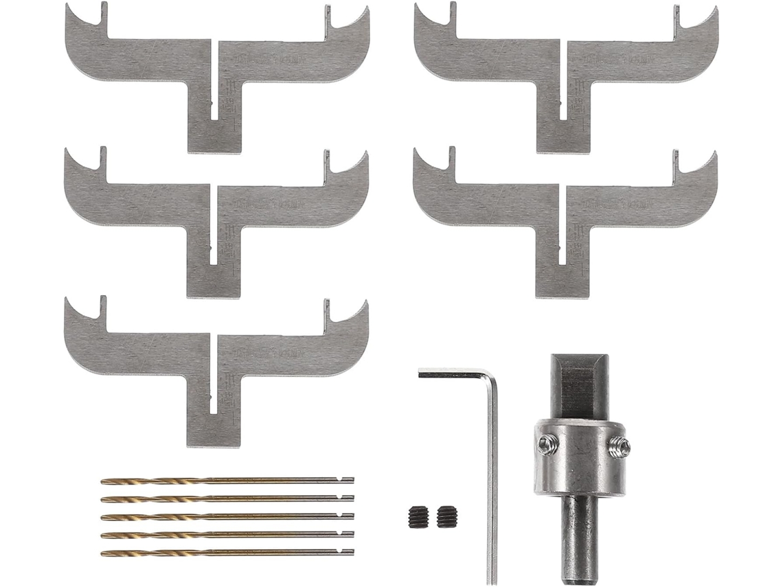 Kit Completo De Herramientas Para Anillos Con Fresas De Acero Y Brocas Para Pulseras De Madera,