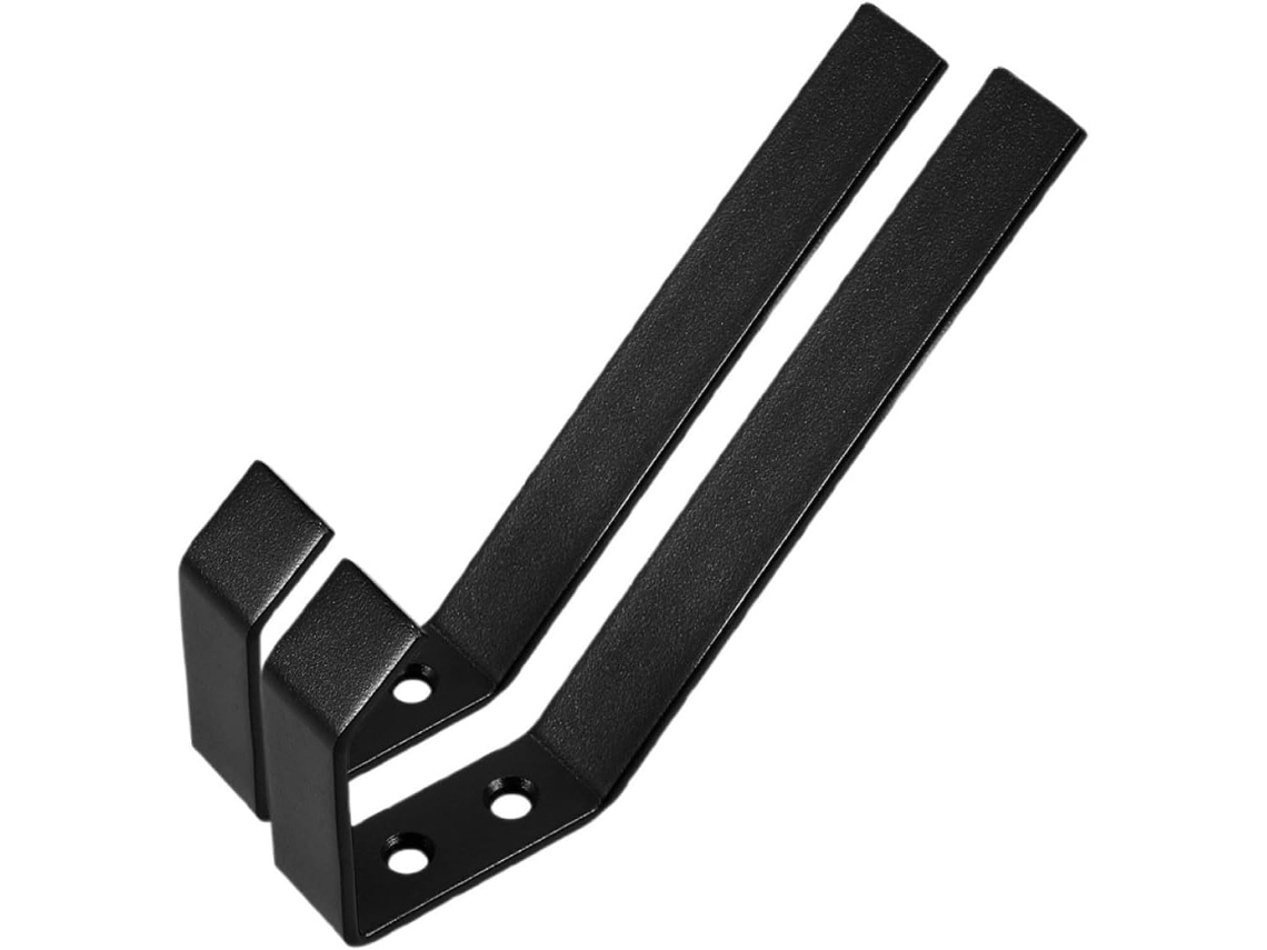 Soporte Pared Acero Inoxidable Negro 2 Piezas Casco Motocicleta Multifuncional Sombreros Protección Seguridad
