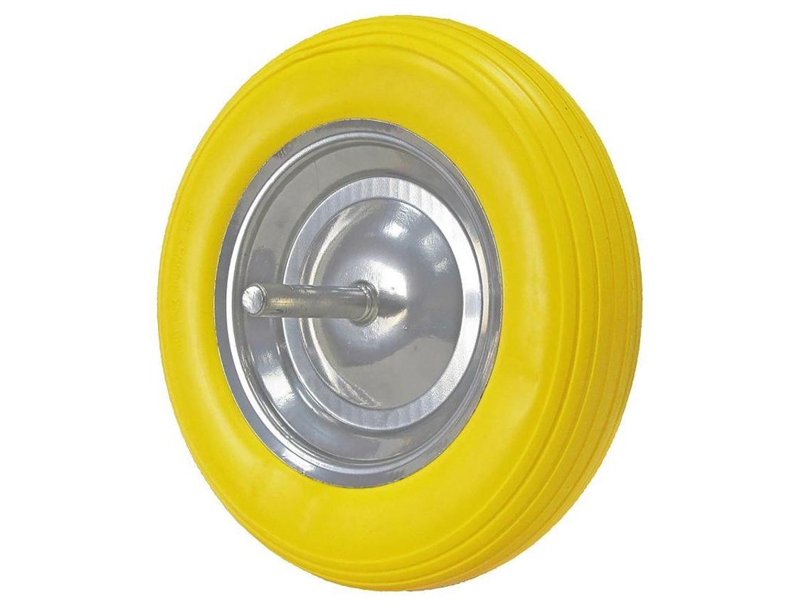 Rueda Carretilla Obra Maciza Llanta Metalica WOLFPACK LINEA PROFESIONAL