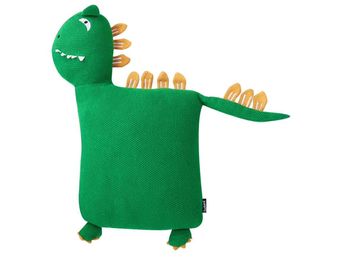 Juego de Cojines Decorativos Con Forma Animal BELIANI Dino de Algodón Verde 45X45X10