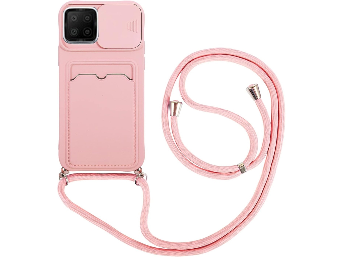 Conjunto de Protectores de Pantalla con Cordón Deslizante Câmera Slot para Oppo F17/A73 HONGWE. Rosa (2un)