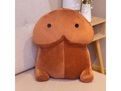 Divertidos Juguetes De Peluche, Almohada De Peluche, Regalo Encantador Para Hombres, Mujeres Y Novias, Fro20cm, Marrón Con Ojos Redondos