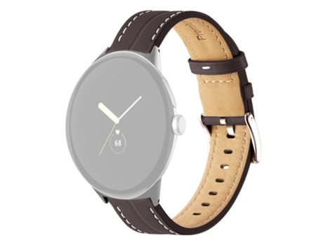 Correa de piel auténtica para Google Pixel Watch - café