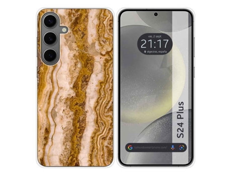 Funda Silicona para Samsung Galaxy S24 Plus 5G diseño Mármol 10 Dibujos TUMUNDOSMARTPHONE