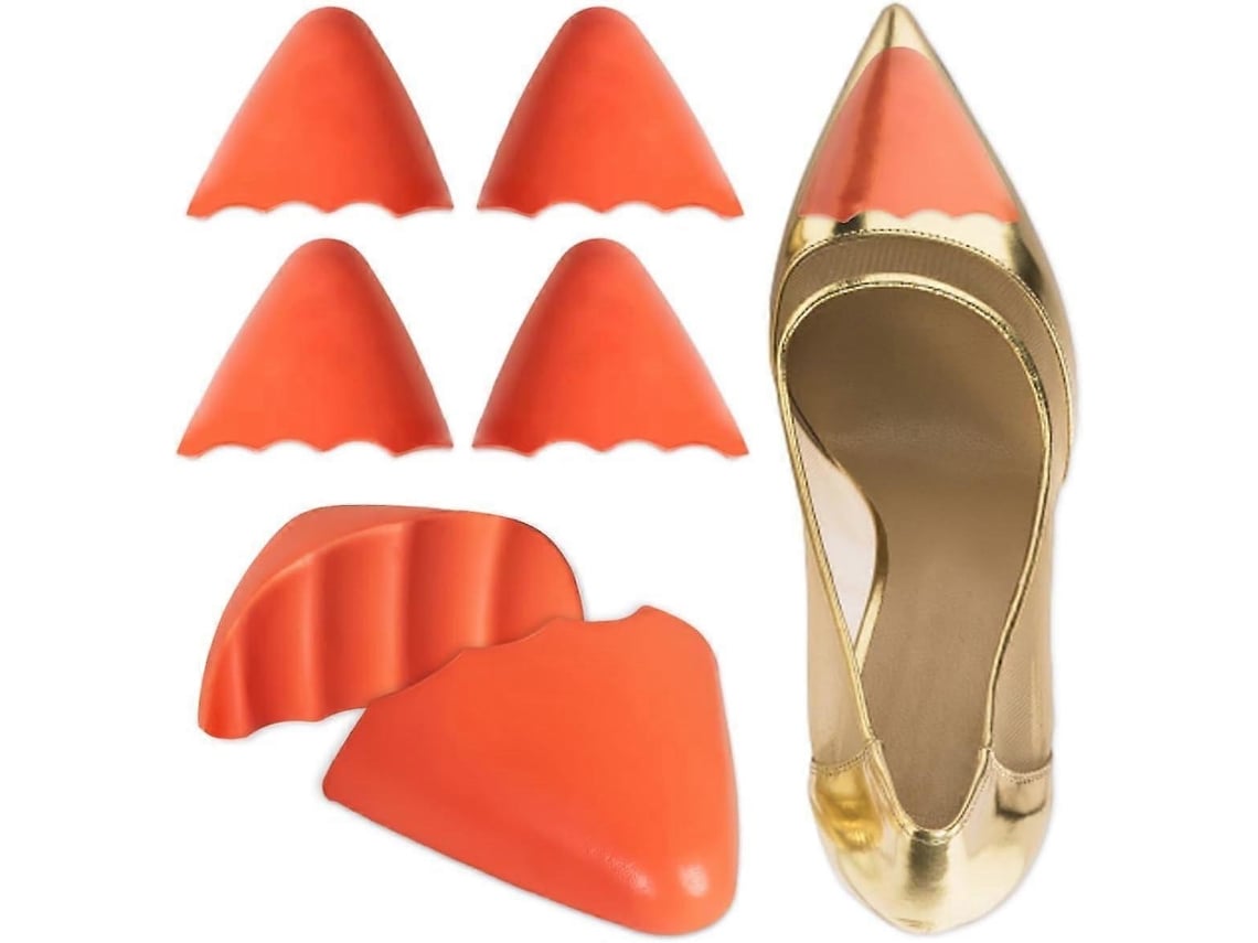 Inserts De Zapato Para Zapatos Holgados Tapones De Toe Ajustan Zapatos Altos Flats 2 Pares Puntiagudos