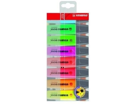 Marcadores Fluorescentes STABILO Boss Original (8 Un - Multicolor)