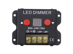Rebe-controlador De Dimmer Pwm Para Tiras Led Dc 5-24v 35a Con Pantalla Digital Y Cáscara De Metal Para Uso Doméstico Y Comercial