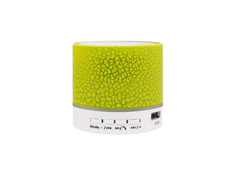 Altavoz Bluetooth Tarjeta enchufable de luz colorida Computadora Mini Subwoofer Botón de audio Pequeño inalámbrico Gran grieta + Cable amarillo
