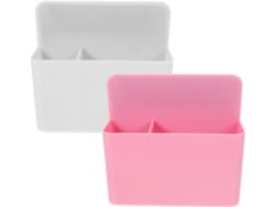 Porta-canetas Magnético Solustre Com Compartimentos Ajustáveis Para Quadros Brancos E Base Magnética, 2 Peças,