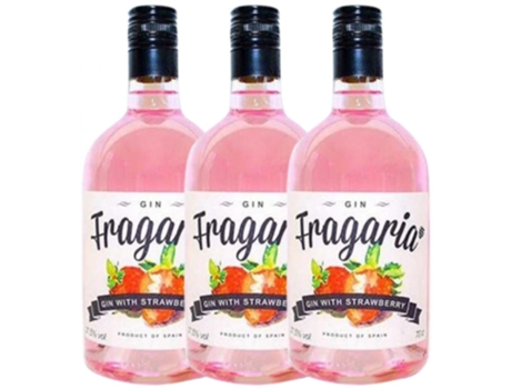 Gin PEQUEÑOS PRODUCTORES Fragaria Strawberry Gin (0.7 L - 3 unidades)